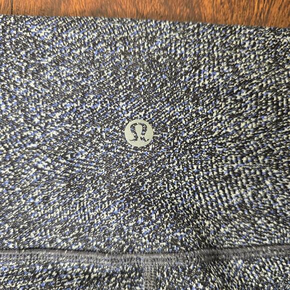Lululemon Wunder Under Crop (Hi-Rise) *21" Fusion Jacquard Black Violet Viola - Picture 6 of 8